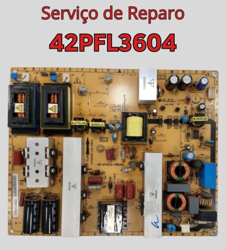 Placa da fonte 42pfl3604 , serviço de reparo